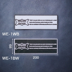 KNICKSロゴKNICKS由来英文刺繍ワッペン<br>WE-1WB / WE-1BW
