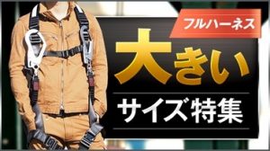 【100キロ以上の方必見！】新規格フルハーネスの大きなサイズ特集！